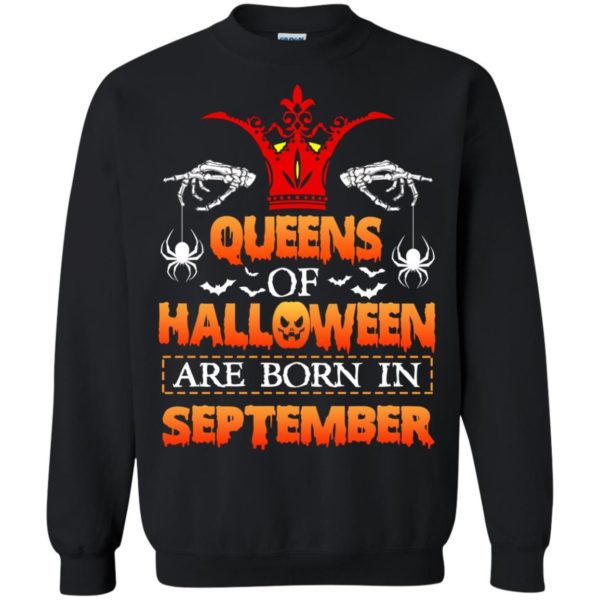 image 1005 600x600 - Queens of Halloween are born in September shirt, tank top, hoodie
