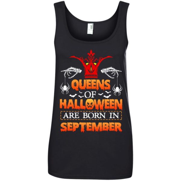 image 1007 600x600 - Queens of Halloween are born in September shirt, tank top, hoodie