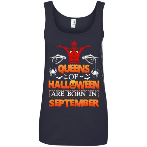 image 1008 600x600 - Queens of Halloween are born in September shirt, tank top, hoodie