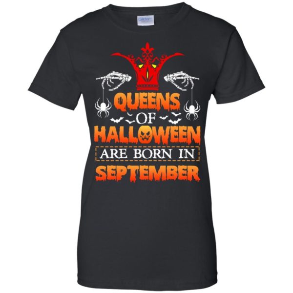 image 1009 600x600 - Queens of Halloween are born in September shirt, tank top, hoodie