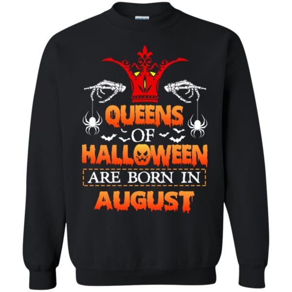 image 1018 600x600 - Queens of Halloween are born in August shirt, tank top, hoodie