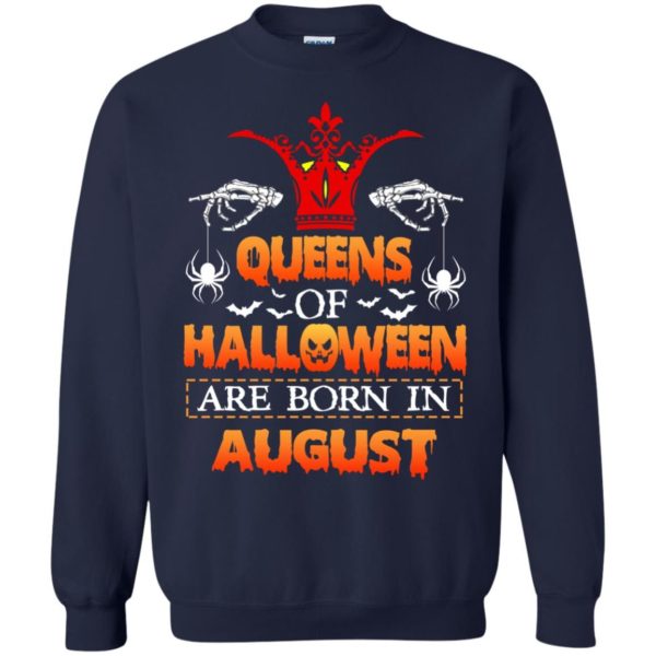 image 1019 600x600 - Queens of Halloween are born in August shirt, tank top, hoodie