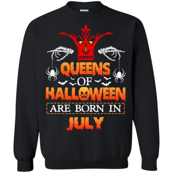 image 1031 600x600 - Queens of Halloween are born in July shirt, tank top, hoodie