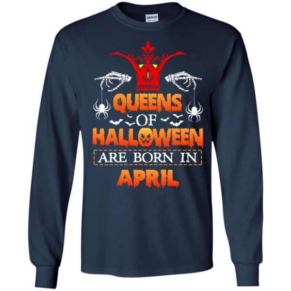 image 1067 600x600 - Queens of Halloween are born in April shirt, tank top, hoodie