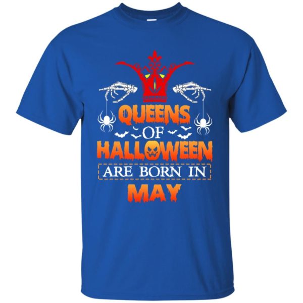 image 1129 600x600 - Queens of Halloween are born in May shirt, tank top, hoodie