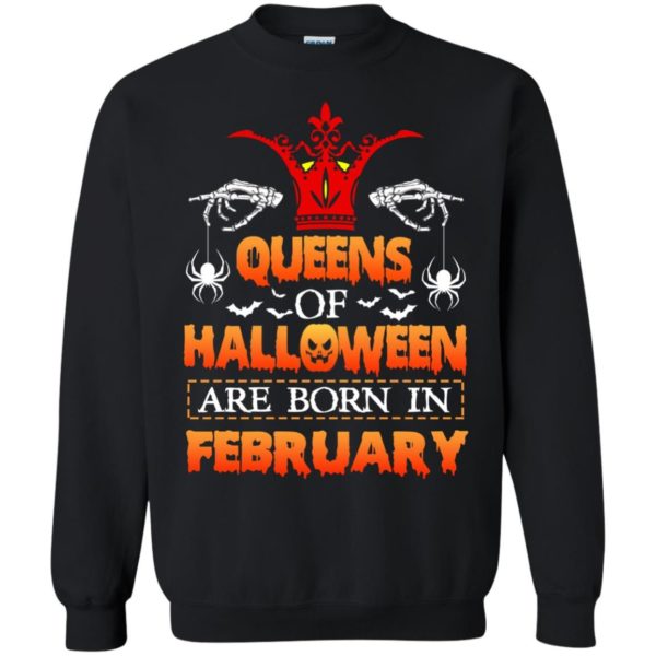 image 1174 600x600 - Queens of Halloween are born in February shirt, tank top, hoodie