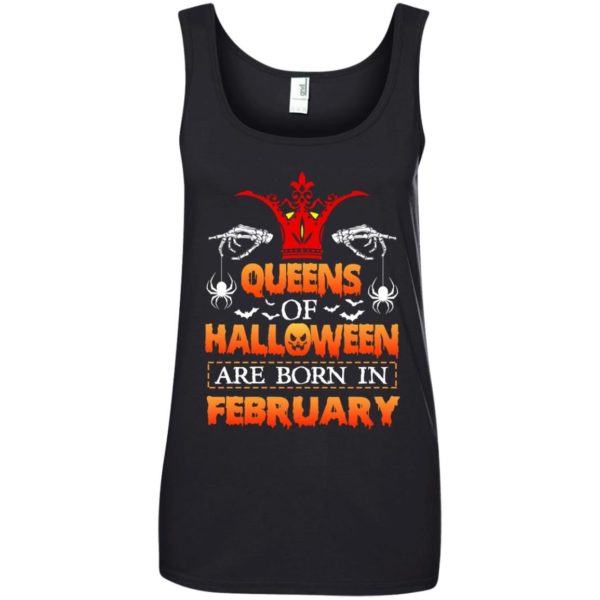 image 1176 600x600 - Queens of Halloween are born in February shirt, tank top, hoodie
