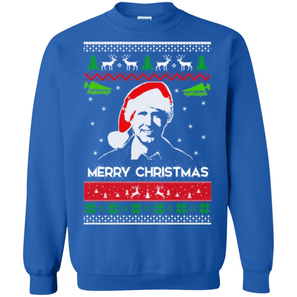 Clark Griswold: Merry Christmas ugly Sweatshirt, long sleeve - Rockatee