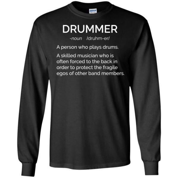 image 2378 600x600 - Drummer definition shirt: skilled musician often forced to the back