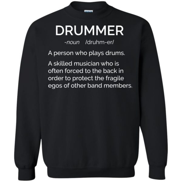 image 2382 600x600 - Drummer definition shirt: skilled musician often forced to the back