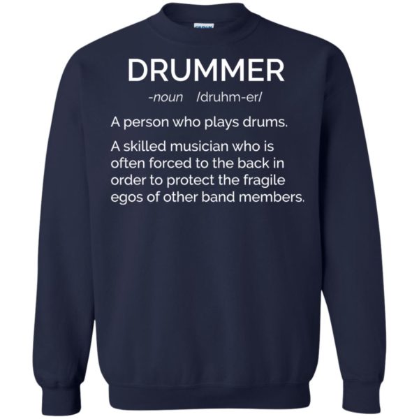 image 2383 600x600 - Drummer definition shirt: skilled musician often forced to the back