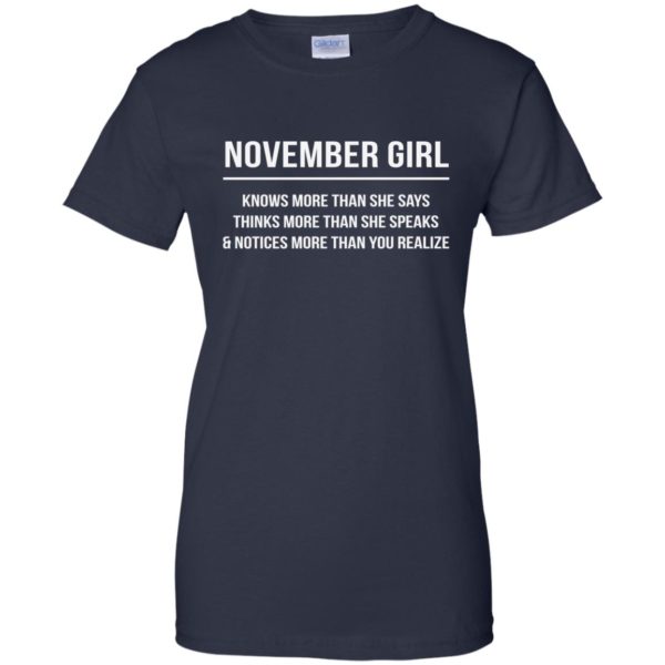 image 2528 600x600 - November girl knows more than she says shirt, tank top, hoodie