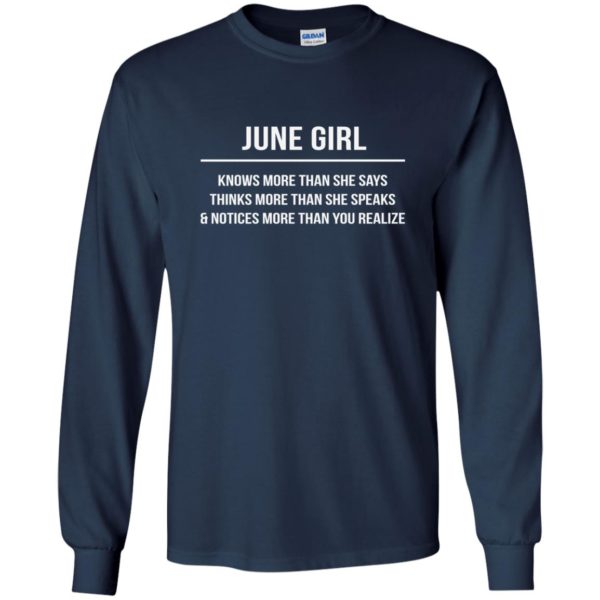 image 2568 600x600 - June girl knows more than she says shirt, tank top, hoodie