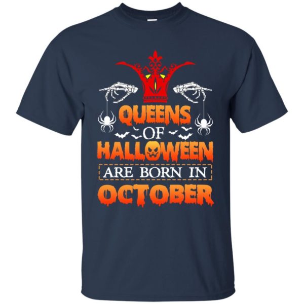 image 986 600x600 - Queens of Halloween are born in October shirt, tank top, hoodie