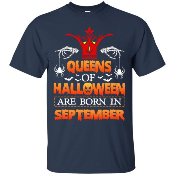 image 999 600x600 - Queens of Halloween are born in September shirt, tank top, hoodie