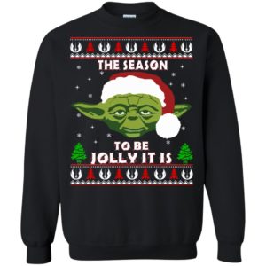 image 1644 300x300 - Star Wars Yoda: Tis the season to be jolly it is Christmas sweater, hoodie