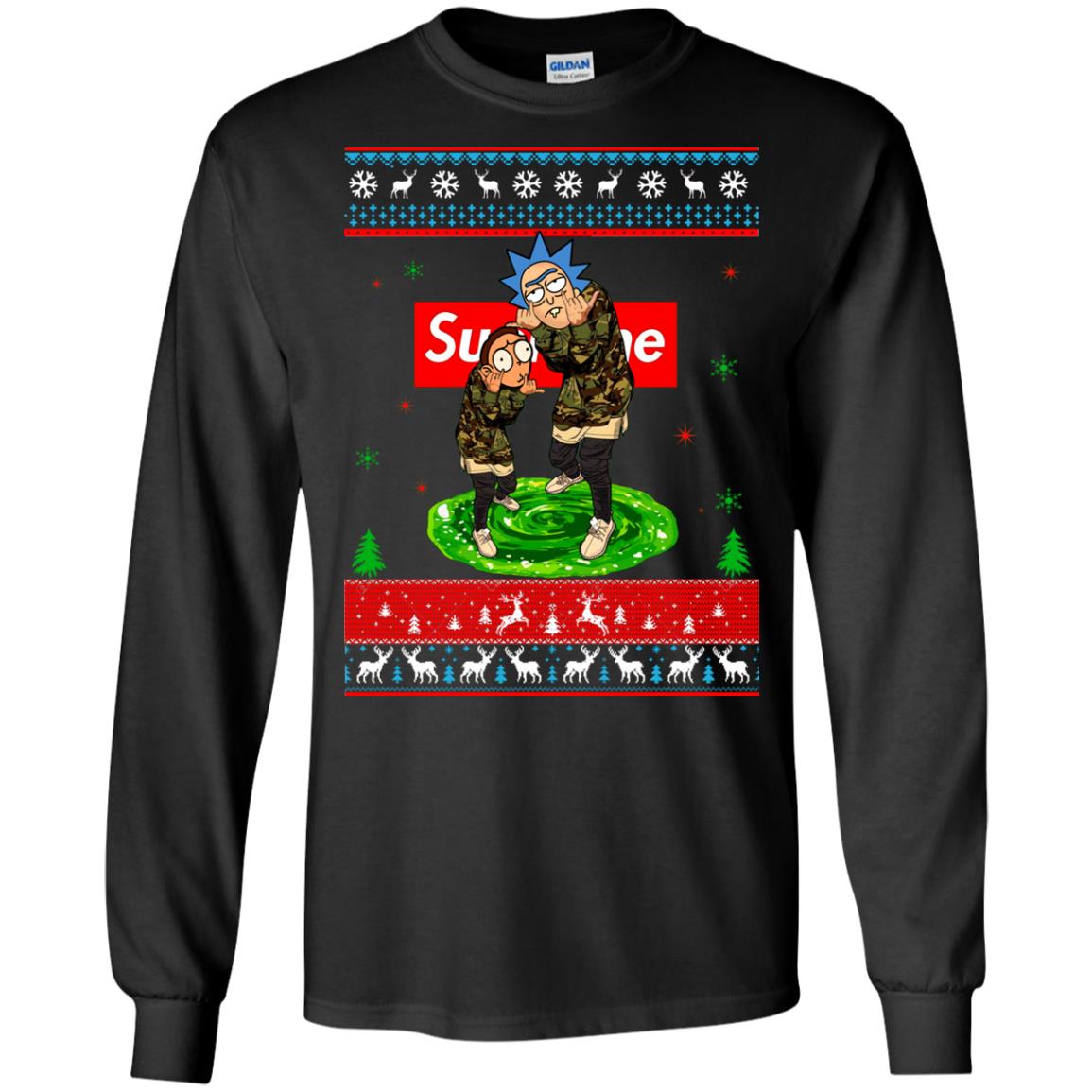 Rick and Morty Supreme Ugly Christmas Sweater, Hoodie ...