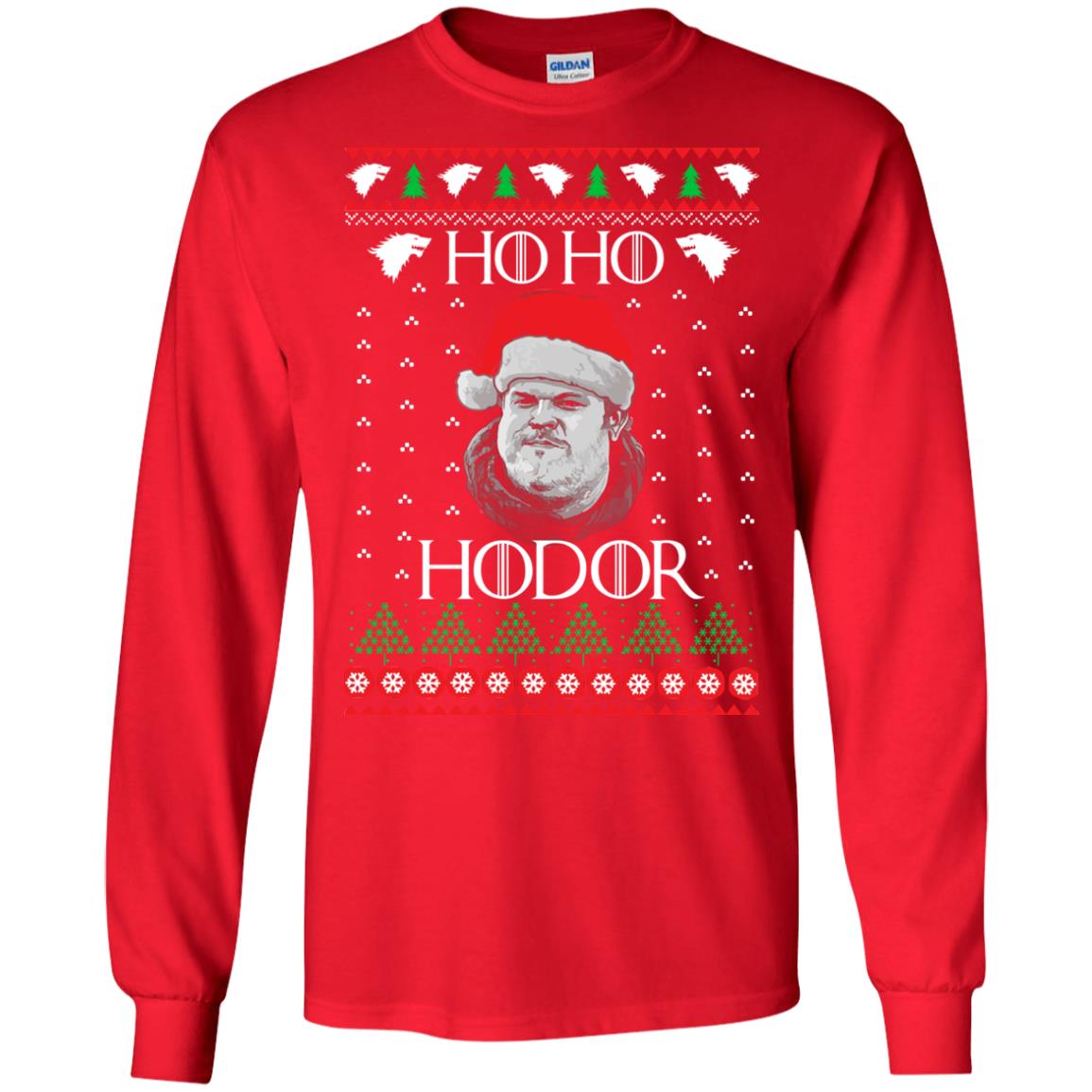 HO HO HO Hodor Game of Thrones New Ugly Christmas Sweater Unisex Sweatshirt
