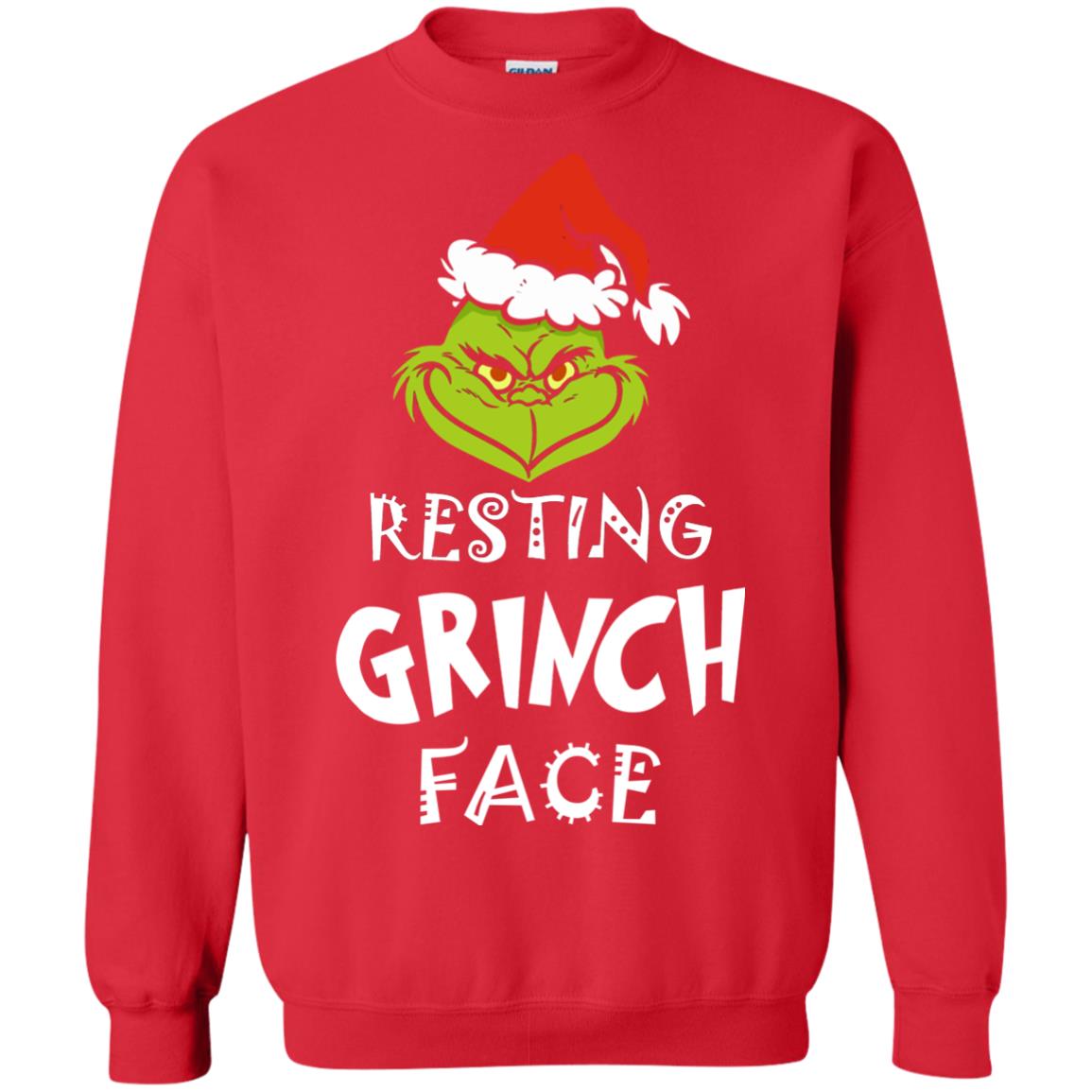 grinch face sweater