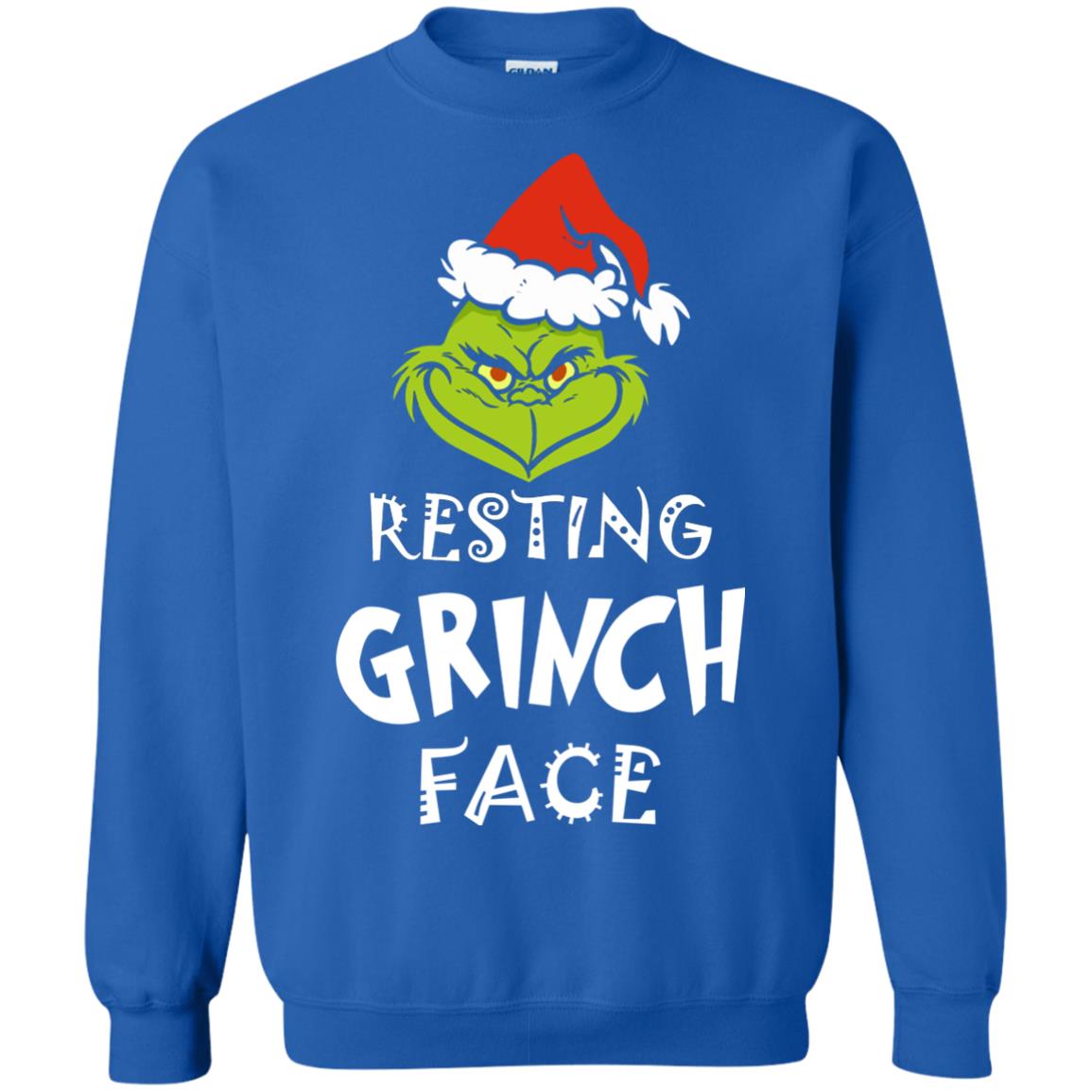 Mr Grinch Resting Grinch Face Christmas Sweater, Shirt ...