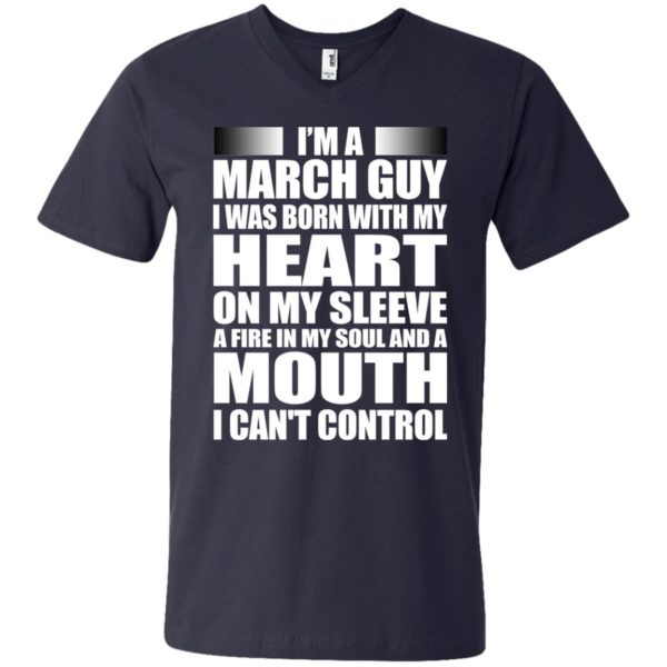 image 974 600x600 - I'm a March guy I was born with my heart on my sleeve shirt, hoodie, tank