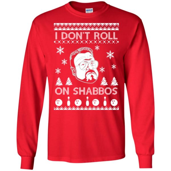 image 1746 600x600 - Lebowski I Don't Roll On Shabbos Christmas Sweater, Shirt, Hoodie
