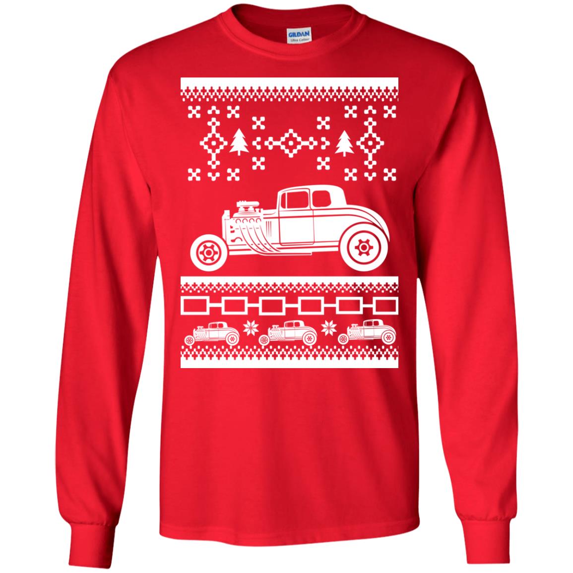 Hot Rod Ugly Christmas Sweatshirt, Hoodie - Rockatee