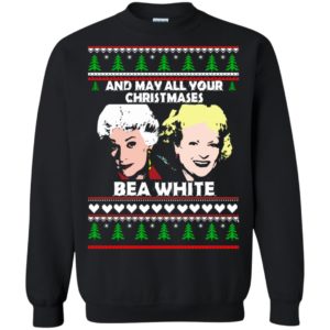 image 2943 300x300 - Golden Girls: May all your Christmases Bea White Ugly Sweater, Shirt