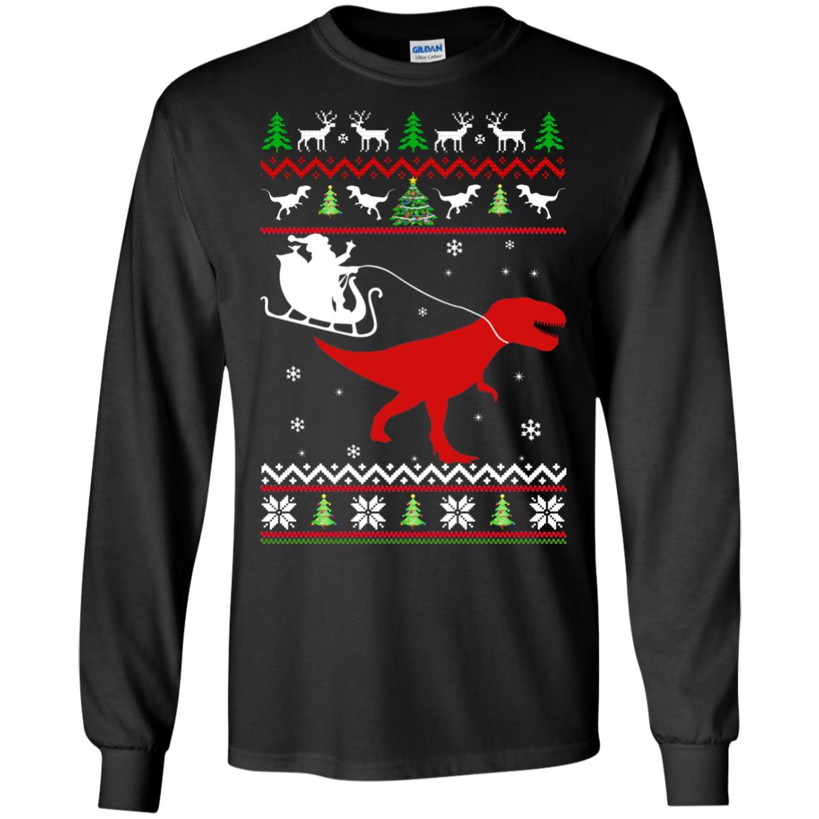 T Rex Christmas Sweater 2021