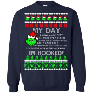 image 3855 300x300 - Mr Grinch My Day I'm Booked Christmas Sweater, Shirt