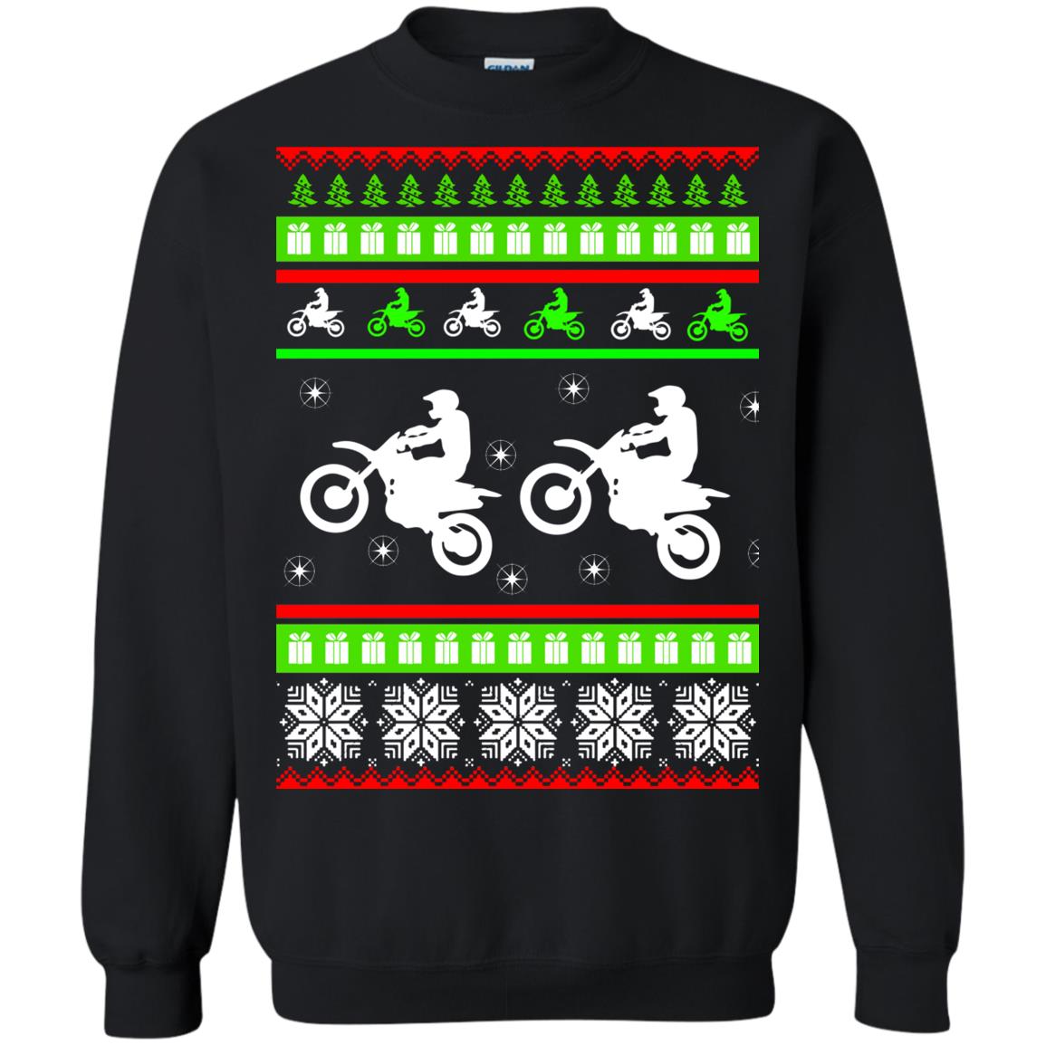 Motocross Christmas Sweater, Ugly Sweatshirts - Rockatee