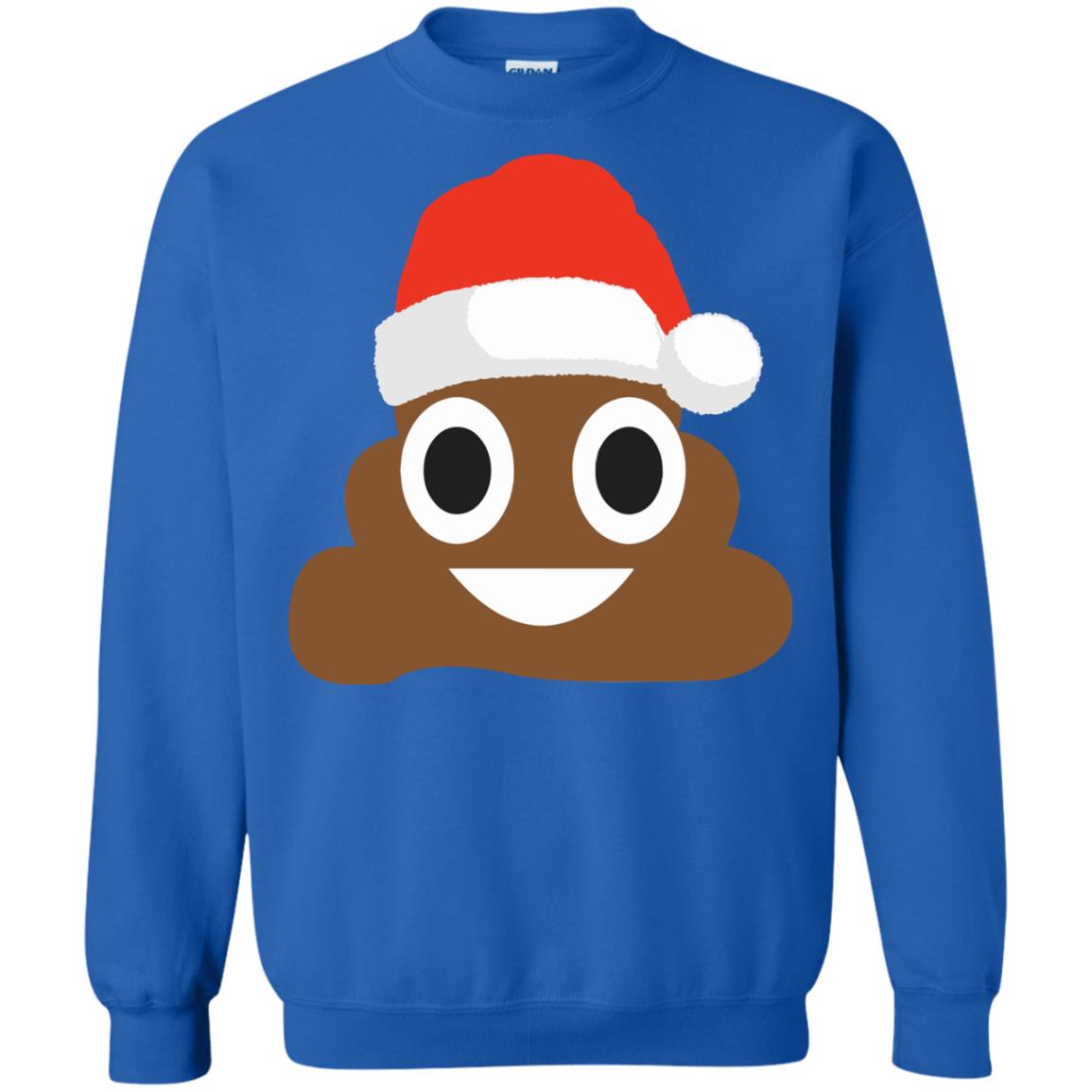 UGLY CHRISTMAS Sweater Men Women HOODIE Green Emoji poop Smiley funny 