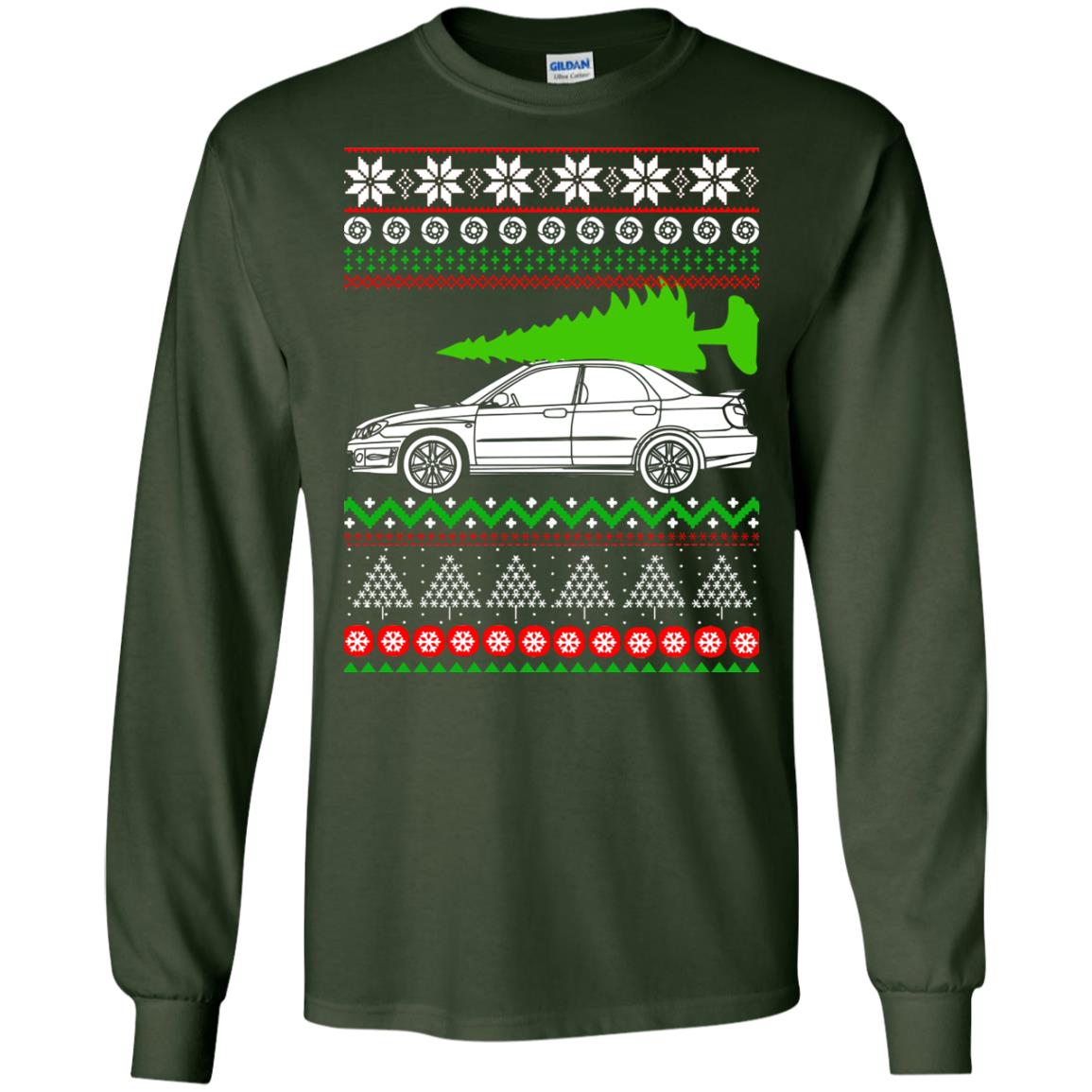 Subaru WRX STI hawkeye Christmas Sweater, Hoodie - Rockatee