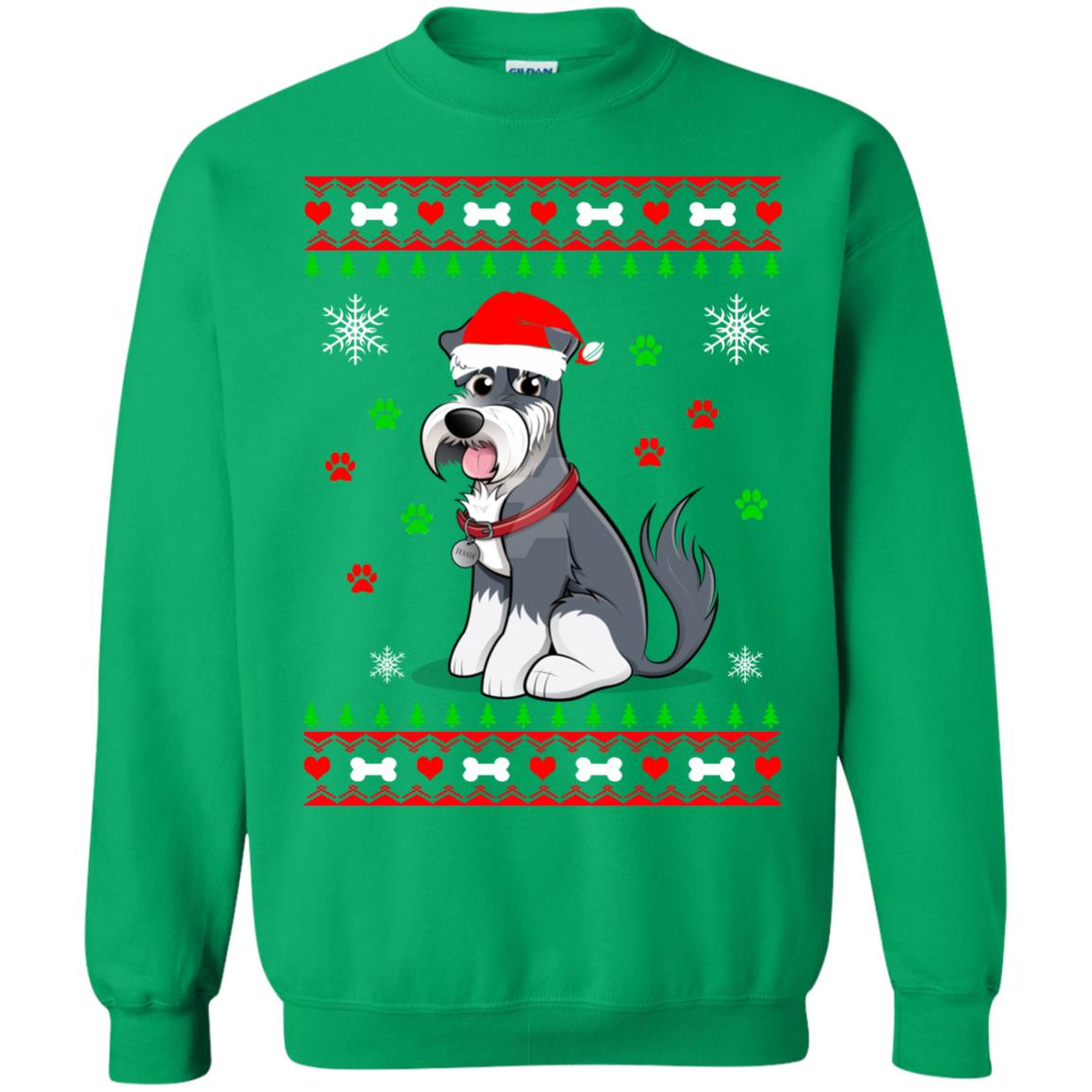Schnauzer Christmas Sweater, Ugly Sweatshirts - Rockatee