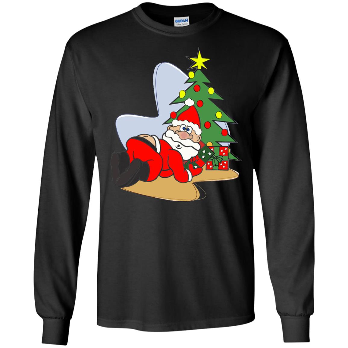 Santa Butt Crack Christmas Sweater, Hoodie - Rockatee
