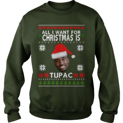 tupac xmas sweater