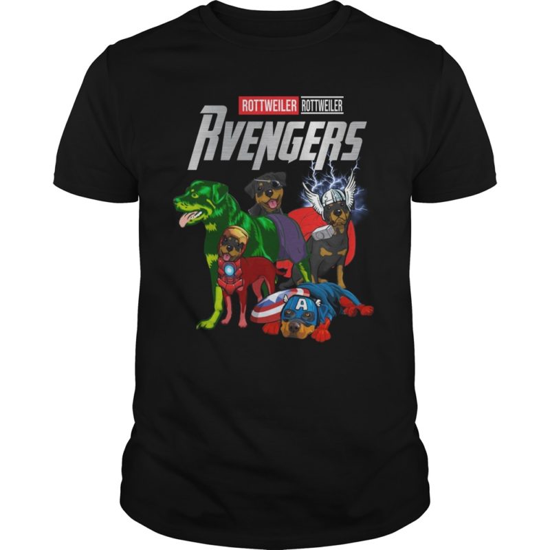 rottweiler avengers shirt