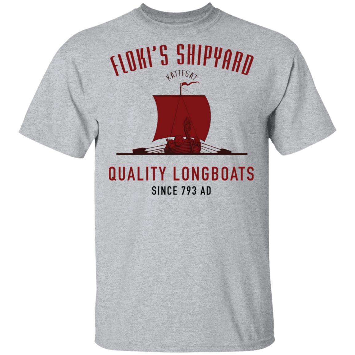 Kattegat Floki's Shipyard Quality Longboats Since 793 Ad shirt - Rockatee