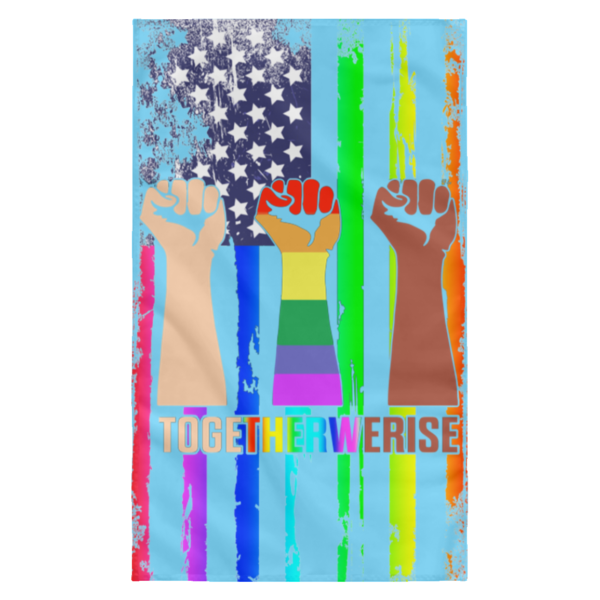 redirect 182 600x600 - Together We Rise Pride wall flag