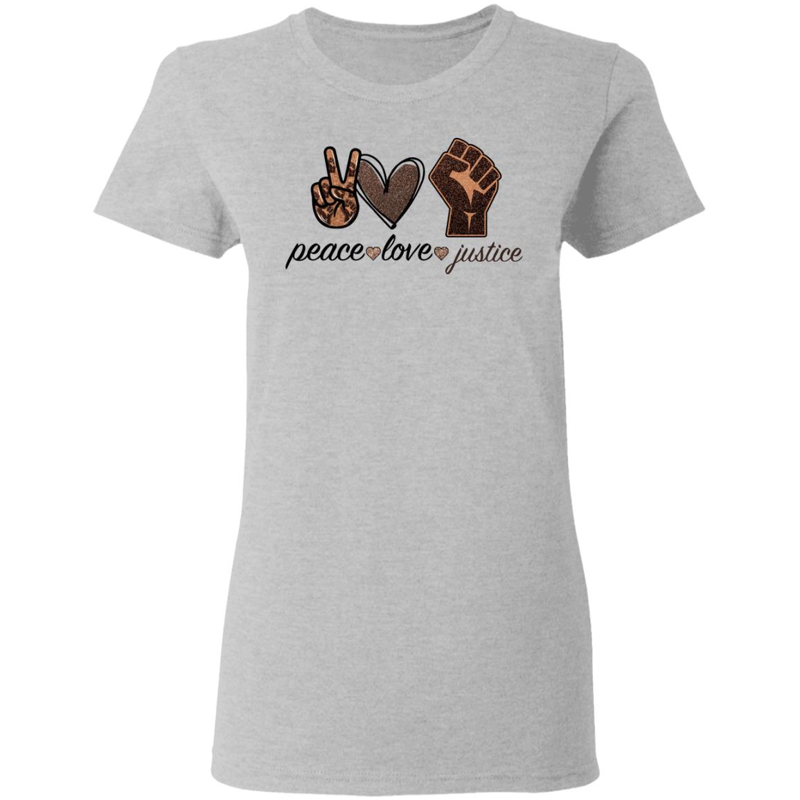 Download Peace love justice shirt - Rockatee