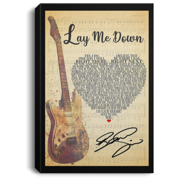 redirect 129 600x600 - Lay Me Down Script Heart Song Lyric Quote Music Poster