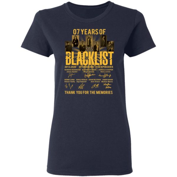redirect 1681 600x600 - 07 years of Blacklist thank you for the memories shirt
