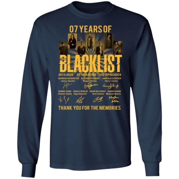 redirect 1683 600x600 - 07 years of Blacklist thank you for the memories shirt