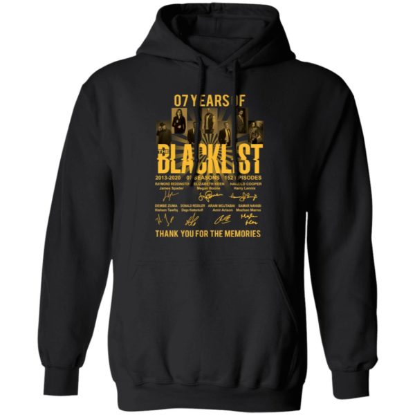 redirect 1684 600x600 - 07 years of Blacklist thank you for the memories shirt