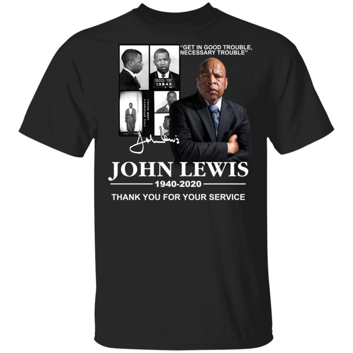 John Lewis 19402020 thank you for your service shirt John Lewis 19402020 thank you for your service shirt