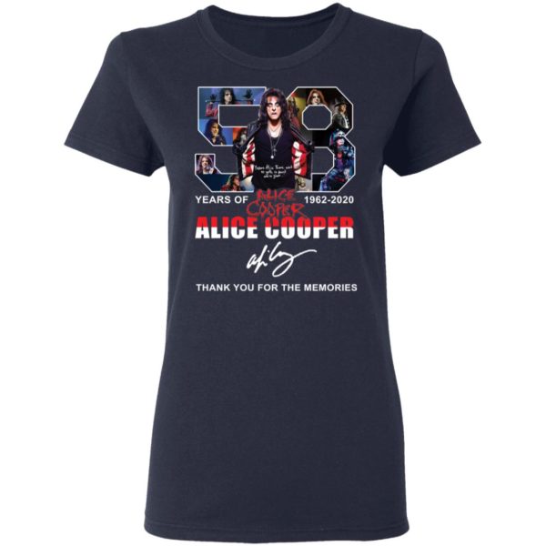 redirect 1620 600x600 - 58 years of 1962-2020 Alice Cooper thank you for the memories shirt