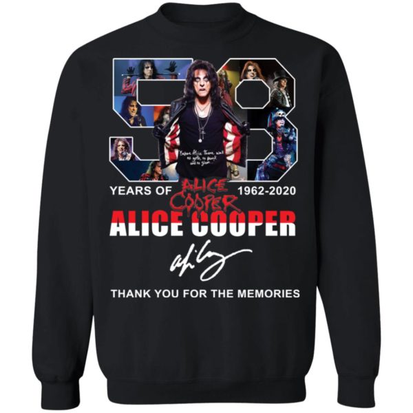 redirect 1625 600x600 - 58 years of 1962-2020 Alice Cooper thank you for the memories shirt