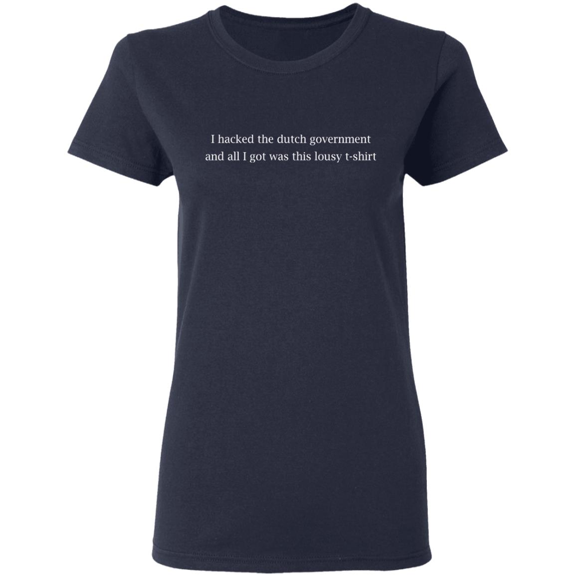 I hacked the dutch government and all i got was this lousy t-shirt