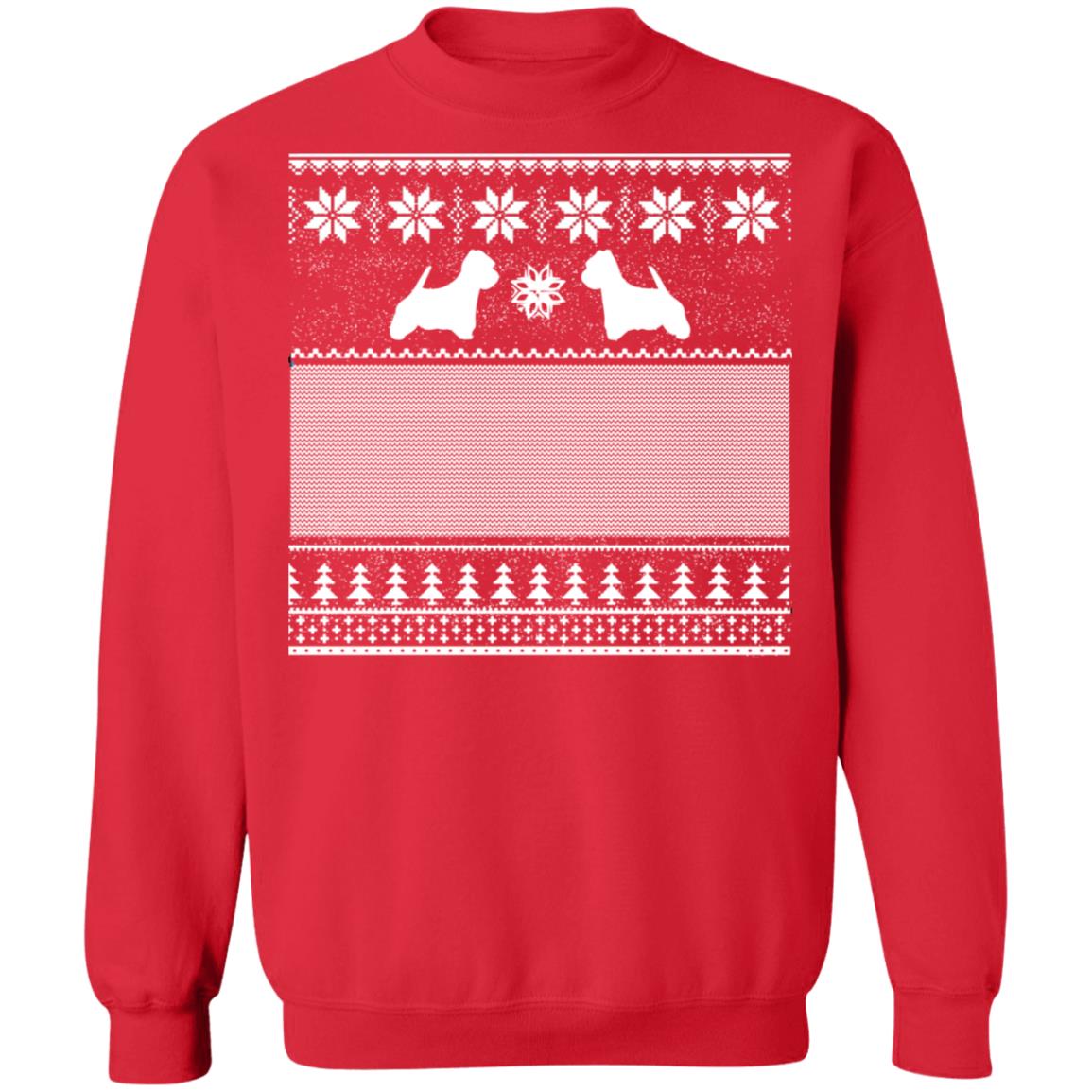 westie christmas sweater