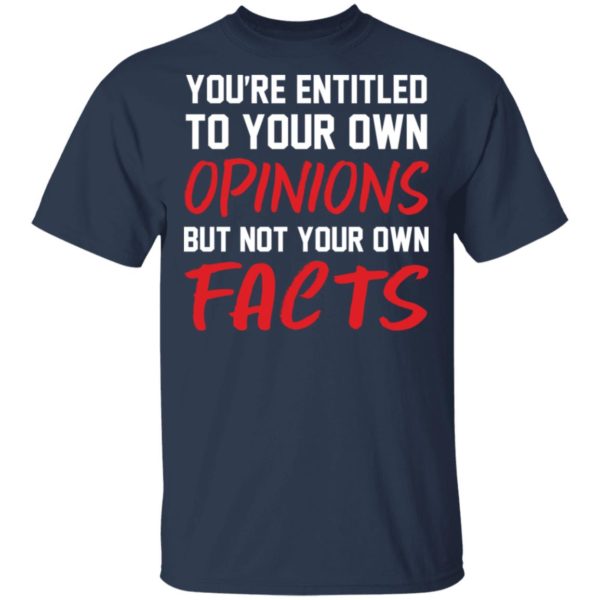 redirect 1389 600x600 - You're entitled to your own opinions but not your own facts shirt